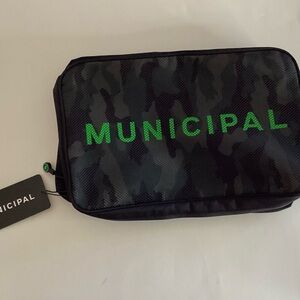 Municipal 13” utility gear bag, black camouflage print, gym men’s bag NWT travel
